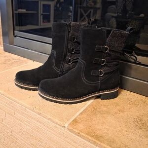 Bos. & Co. Cascade Black and Gray Combat Boots 8.5 / 39